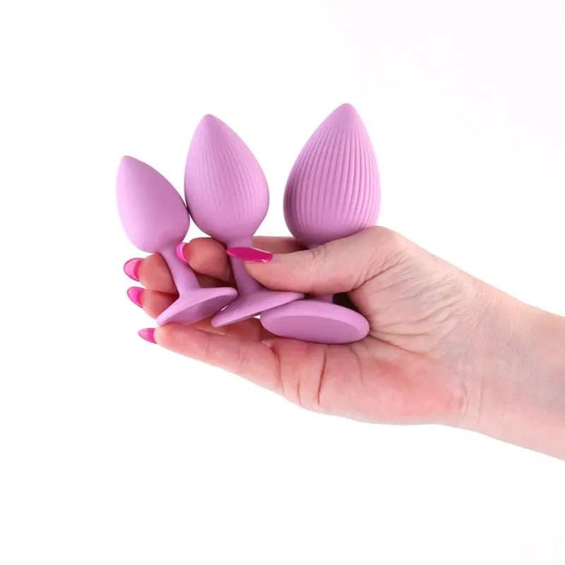 INYA Triple Ace Kit - Blush -  Butt Plugs - Set of 3 Sizes NS Novelties Discreet Intimate Essentials.