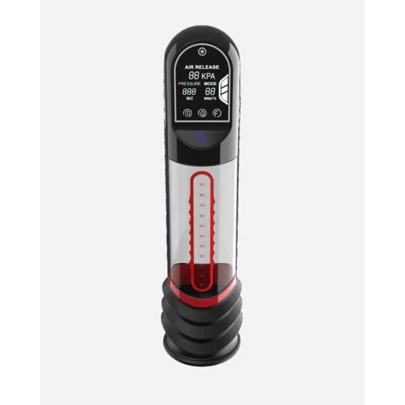ISP90 Curve Infrared Automatic LCD Penis Pump Red Peak Performa Discreet Intimate Essentials.