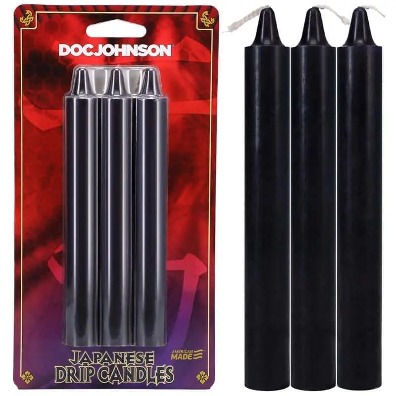 Japanese Drip Candles -  -  3-Pack Doc Johnson Discreet Intimate Essentials.