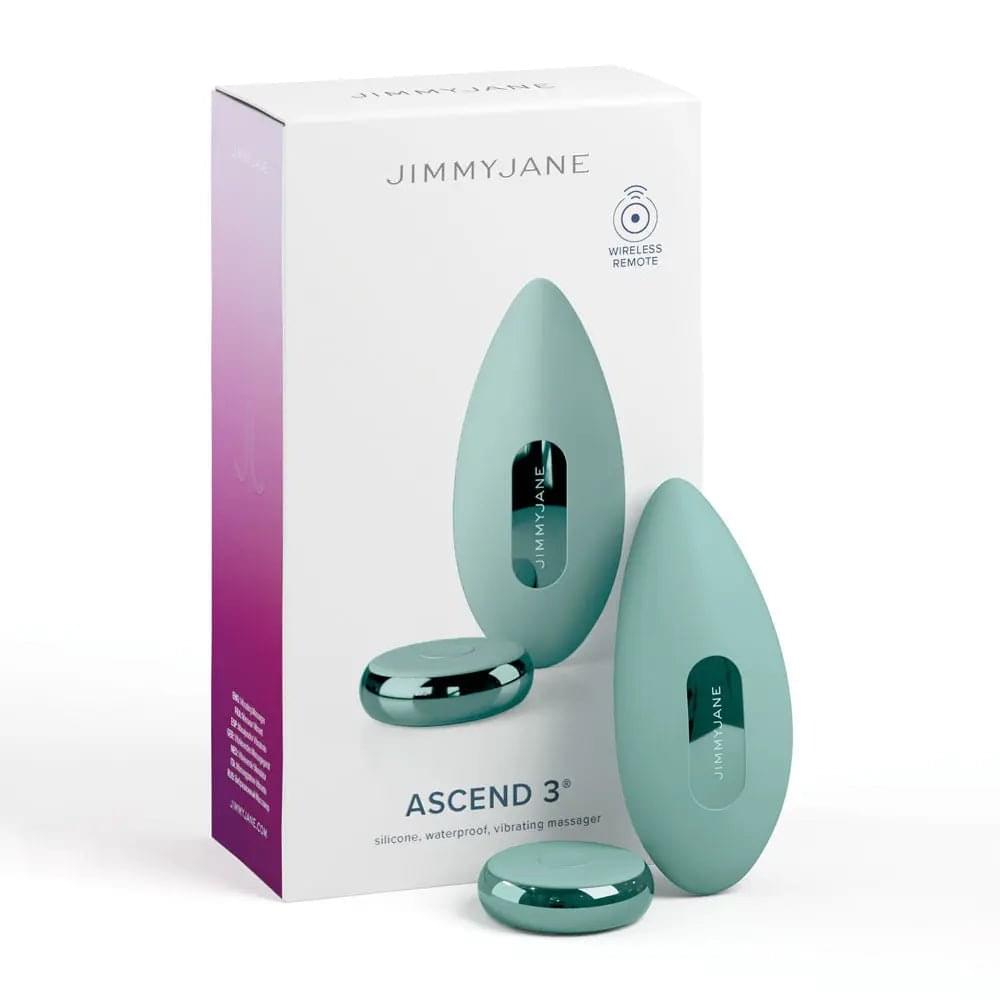 JimmyJane Ascend 3 - Teal 9 cm USB Rechargeable Stimulator with Wireless Remote JimmyJane Discreet Intimate Essentials.