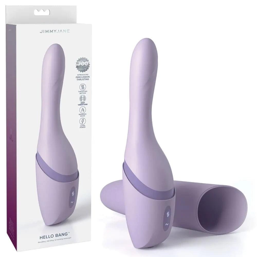 JimmyJane Hello Bang -  27 cm USB Rechargeable Warming & Thrusting Vibrator JimmyJane Discreet Intimate Essentials.