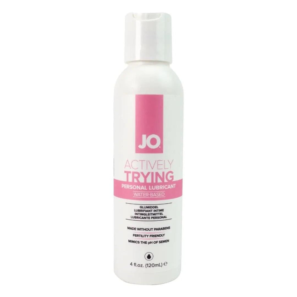 JO Actively Trying - 120ml - Water Based Fertility Friendly Lubricant - 120 ml Bottle JO Discreet Intimate Essentials.