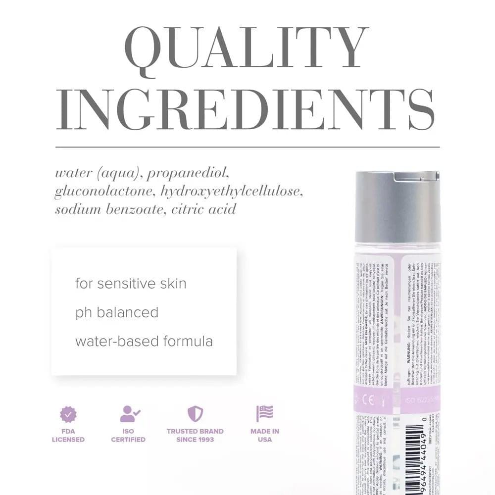 JO Agape Original Lube - 120 mL - Water Based Lubricant for Sensitive Skin - 120 ml Bottle JO Discreet Intimate Essentials.