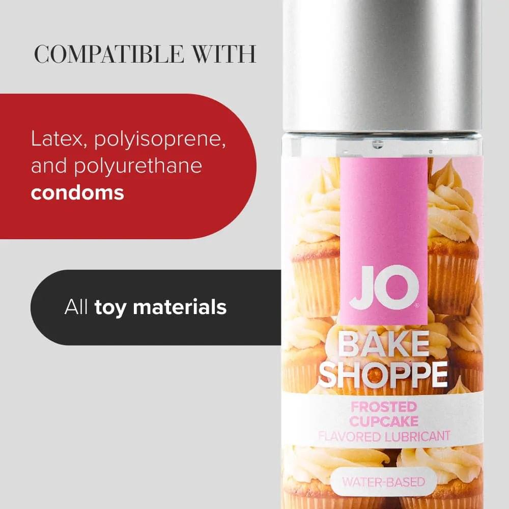JO Bake Shoppe - Frosted Cupcake - Frosted Cupcake Flavoured Water Based Lubricant - 60 ml Bottle JO Discreet Intimate Essentials.