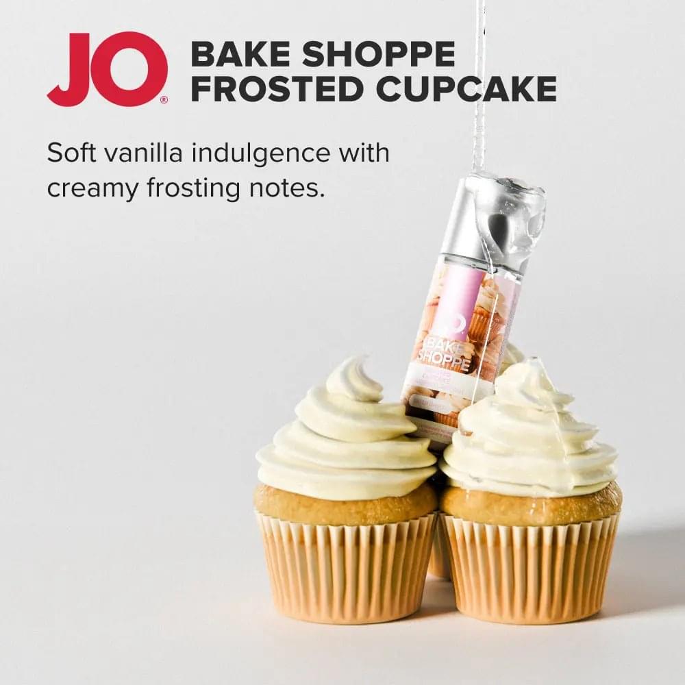 JO Bake Shoppe - Frosted Cupcake - Frosted Cupcake Flavoured Water Based Lubricant - 60 ml Bottle JO Discreet Intimate Essentials.