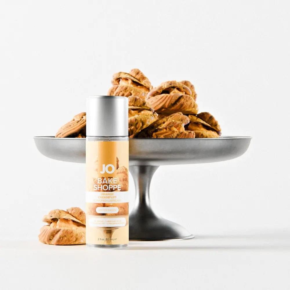 JO Bake Shoppe - Orange Creampuff - Orange Creampuff Flavoured Water Based Lubricant - 60 ml Bottle JO Discreet Intimate Essentials.
