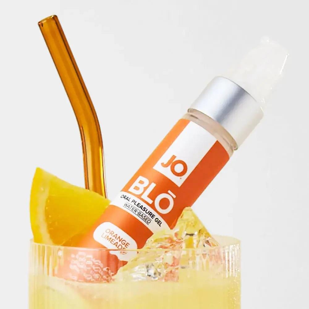 JO Blo Orange Limeade - Orange Limeade Flavoured Oral Pleasure Gel - 30 ml Bottle JO Discreet Intimate Essentials.