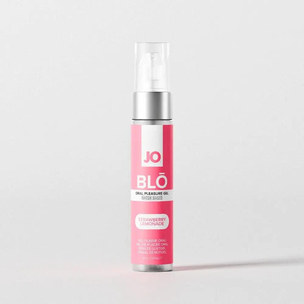 JO Blo Strawberry Lemonade - Strawberry Lemonade Flavoured Oral Pleasure Gel - 30 ml Bottle JO Discreet Intimate Essentials.