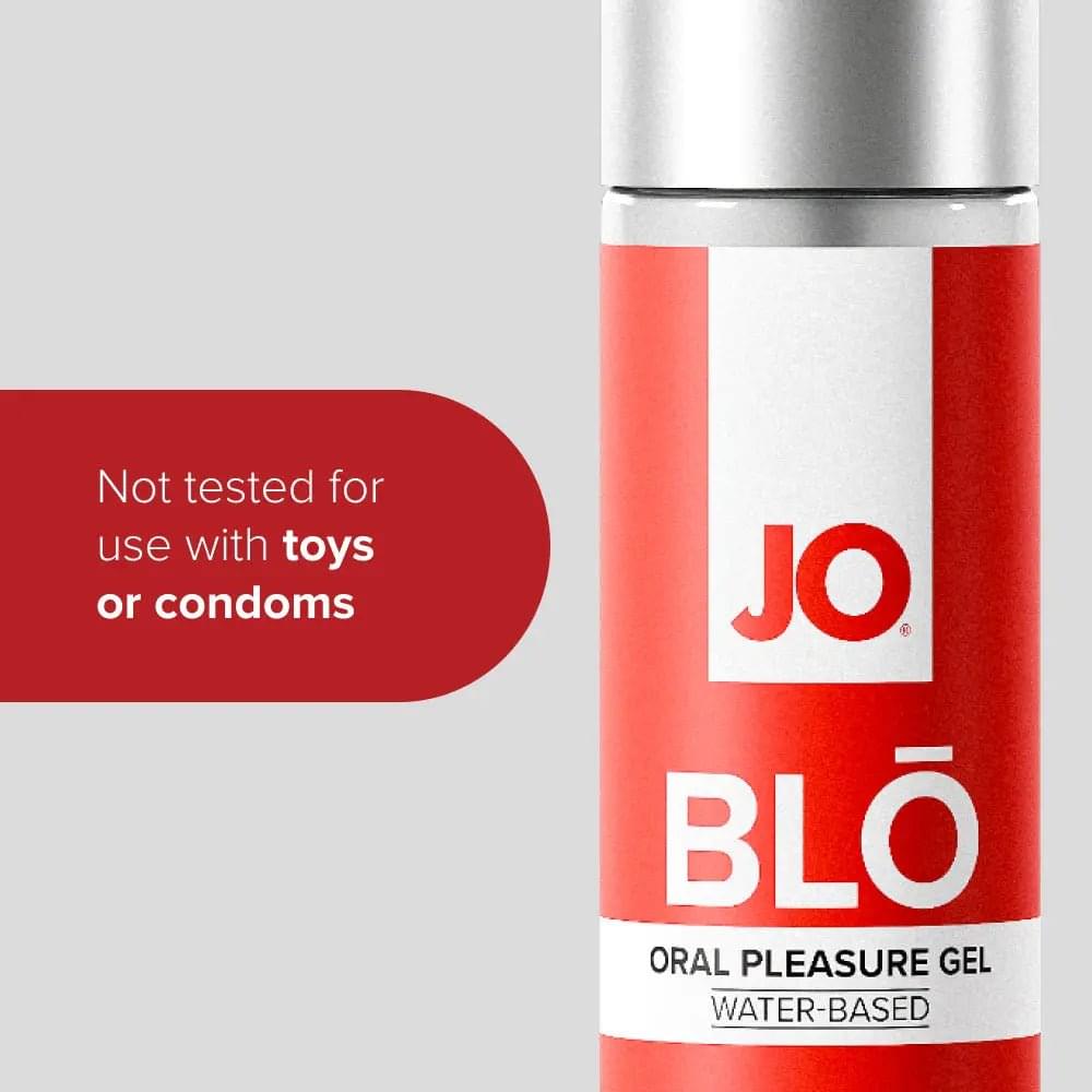 JO Blo Strawberry - Strawberry Flavoured Oral Pleasure Gel - 30 ml Bottle JO Discreet Intimate Essentials.