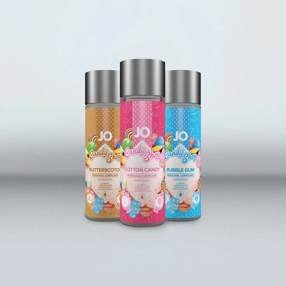 Shop affordable quality JO Candy Shop Cotton Candy Lube - 60 mL - Cotton Candy Flavoured Water Based Lubricant - 60 ml Bottle - Discreet Intimate Essentials - LOTIONS & LUBES - JO