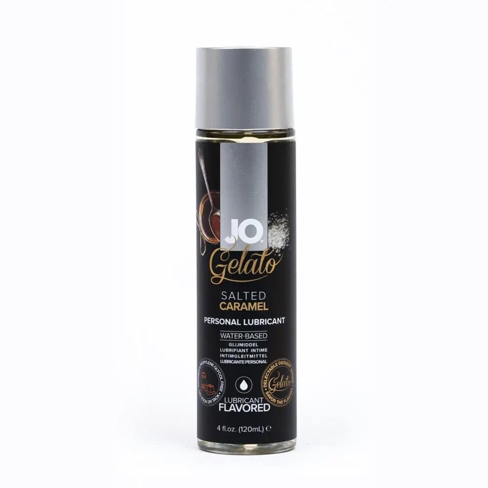JO Gelato Salted Caramel Lube - 120 mL - Salted Caramel Flavoured Water Based Lubricant - 120 ml JO Discreet Intimate Essentials.