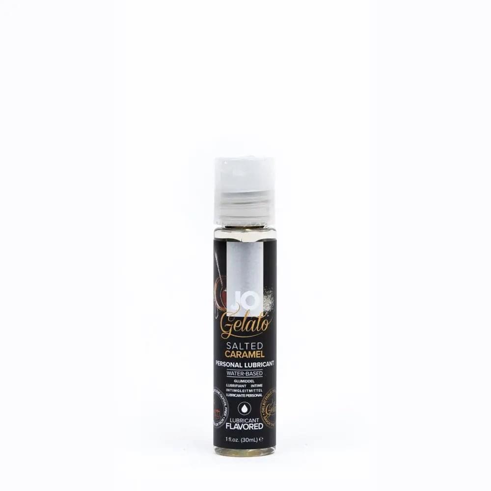 JO Gelato Salted Caramel Lube - 30 mL - Salted Caramel Flavoured Water Based Lubricant - 30 ml Bottle JO Discreet Intimate Essentials.