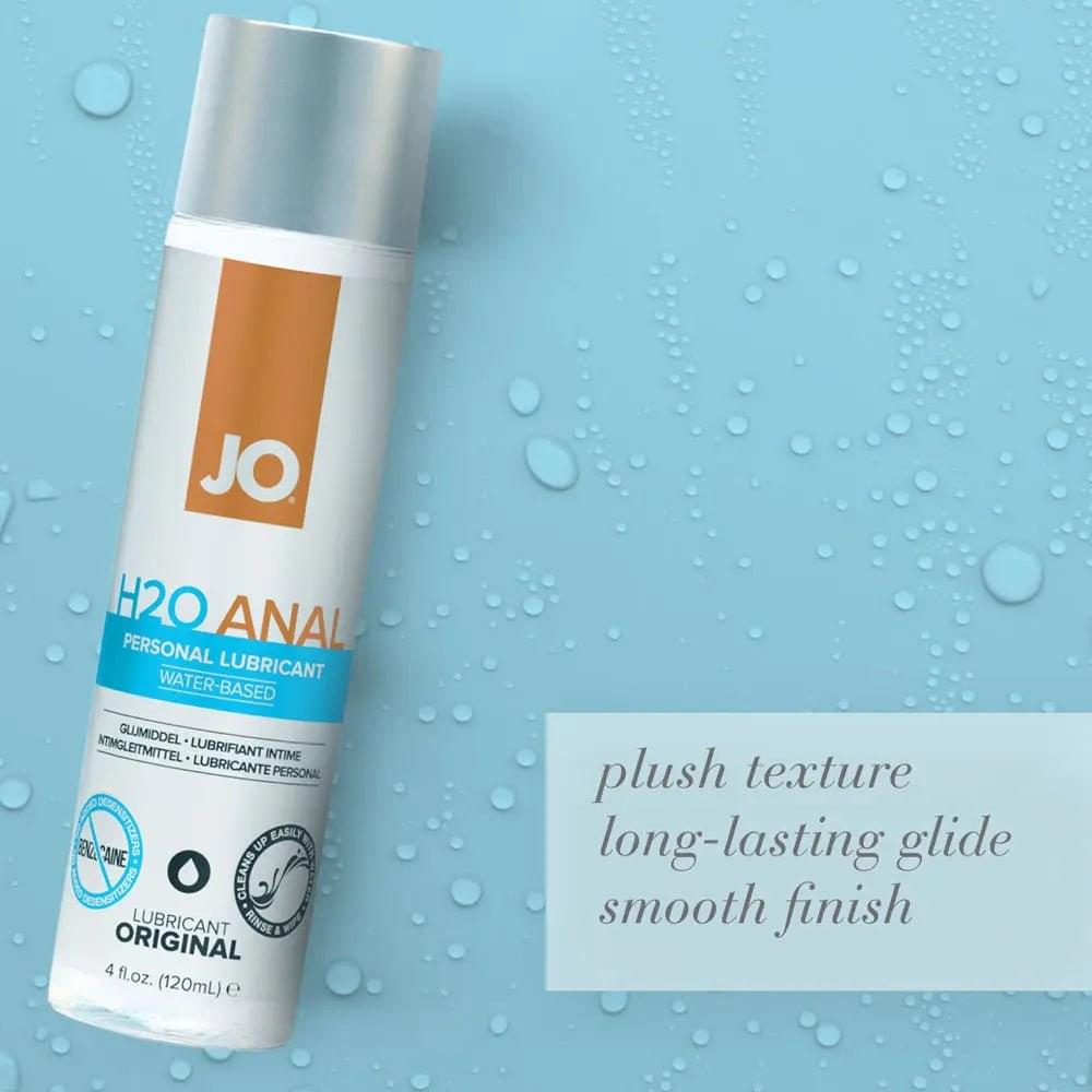 JO H2O Anal Lube - 120 mL - Water Based Anal Lubricant - 120 ml Bottle JO Discreet Intimate Essentials.