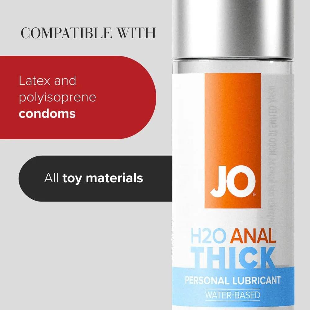 JO H2O Anal Thick Lube - 60 mL - Thick Water Based Anal Lubricant - 60 ml Bottle JO Discreet Intimate Essentials.