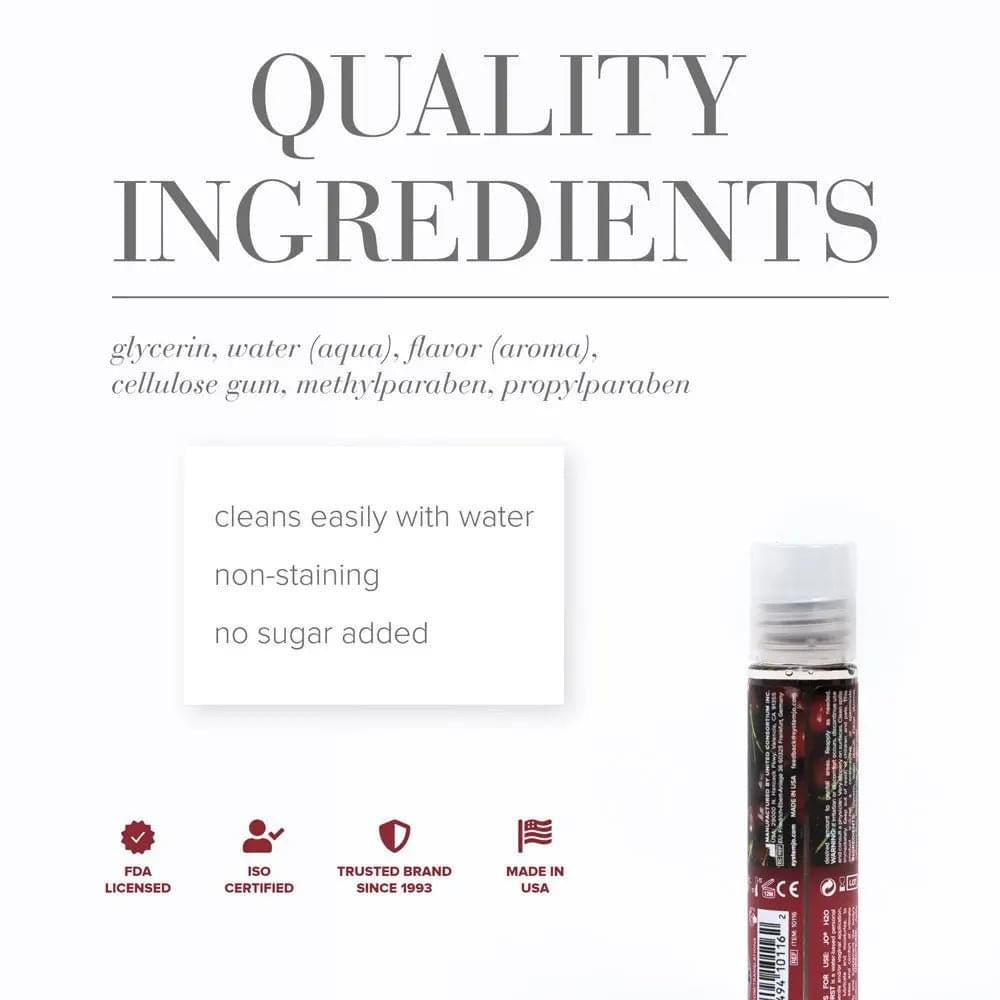 JO H2O Cherry Burst Lube - 30 mL - Cherry Flavoured Water Based Lubricant - 30 ml Bottle JO Discreet Intimate Essentials.