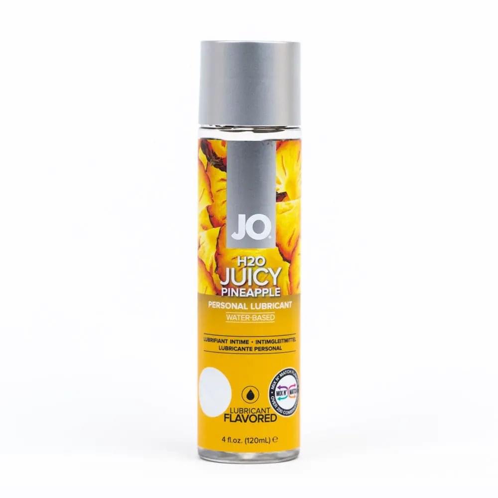 JO H2O Juicy Pineapple Lube - 120 mL - Pineapple Flavoured Water Based Lubricant - 30 ml Bottle JO Discreet Intimate Essentials.