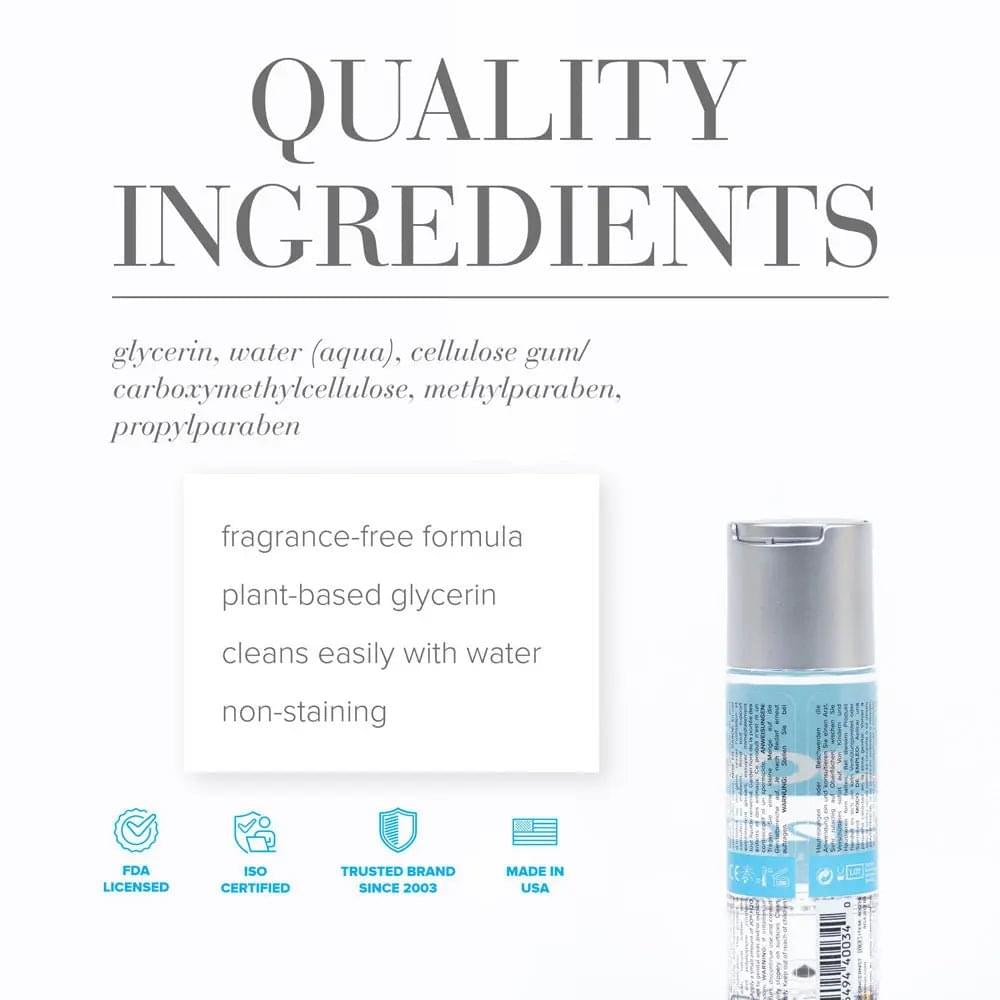JO H2O Original Lube - 120 mL - Water Based Lubricant - 120 ml Bottle JO Discreet Intimate Essentials.