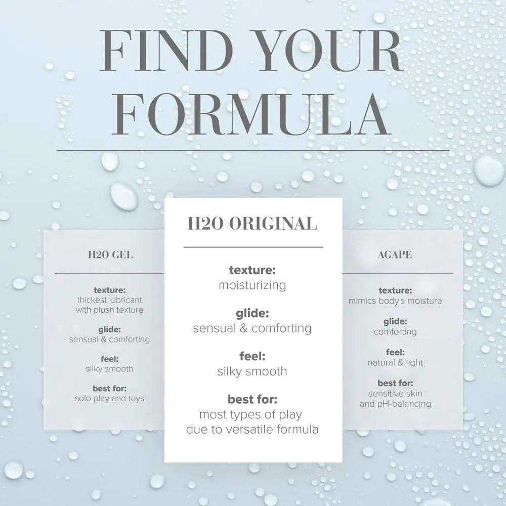 JO H2O Original Lube - 480 mL - Water Based Lubricant - 480 ml Bottle JO Discreet Intimate Essentials.