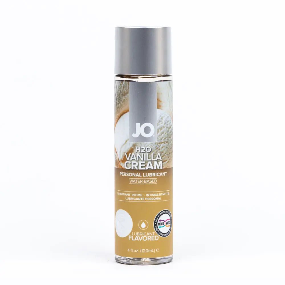 Shop affordable quality JO H2O Vanilla Cream Lube - 120 mL - Vanilla Flavoured Water Based Lubricant - 120 ml Bottle - Discreet Intimate Essentials - LOTIONS & LUBES - JO