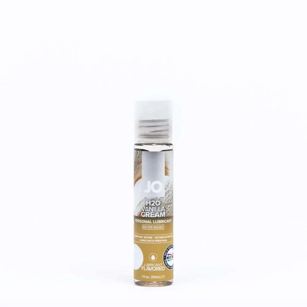 JO H2O Vanilla Cream Lube - 30 mL - Vanilla Flavoured Water Based Lubricant - 30 ml Bottle JO Discreet Intimate Essentials.