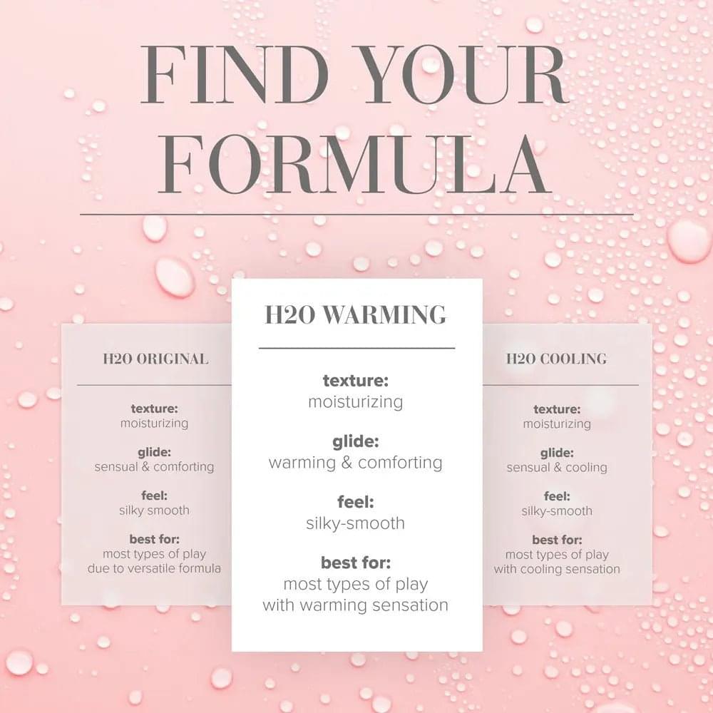 JO H2O Warming Lube - 120 mL - Water Based Warming Lubricant - 120 ml Bottle JO Discreet Intimate Essentials.