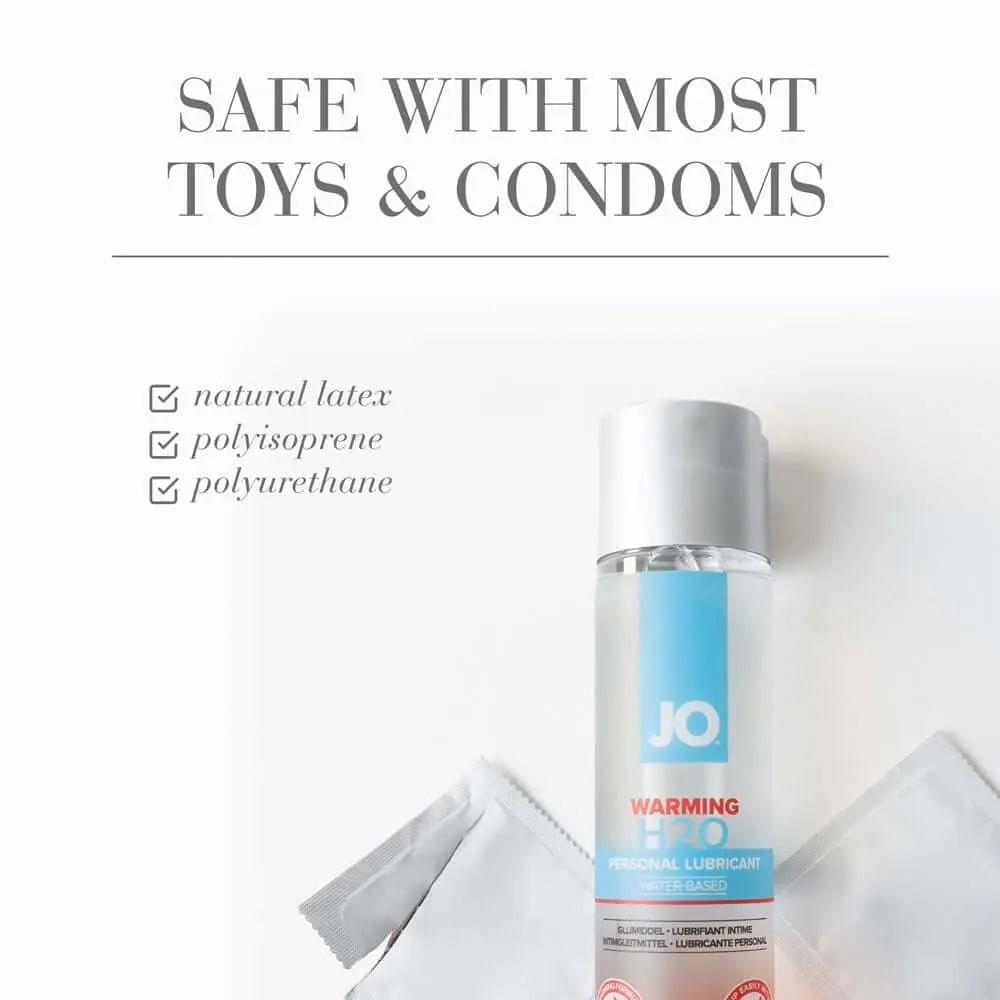 JO H2O Warming Lube - 60 mL - Water Based Warming Lubricant - 60 ml Bottle JO Discreet Intimate Essentials.
