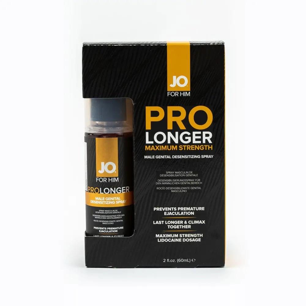 JO Prolonger Spray - 60 mL - Desensitising Spray for Men - 60 ml Spray Bottle JO Discreet Intimate Essentials.