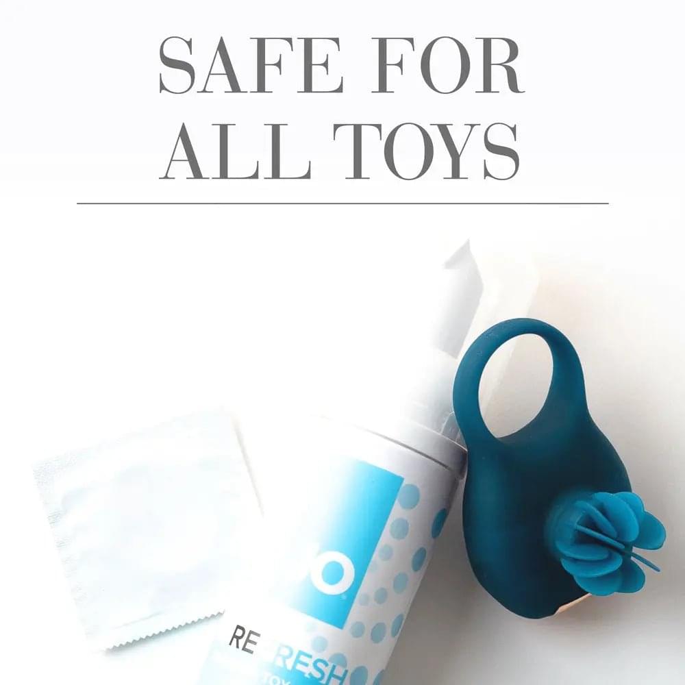 JO Refresh Foaming Toy Cleaner - 207 mL - Foaming Toy Cleaner - 207 ml Bottle JO Discreet Intimate Essentials.