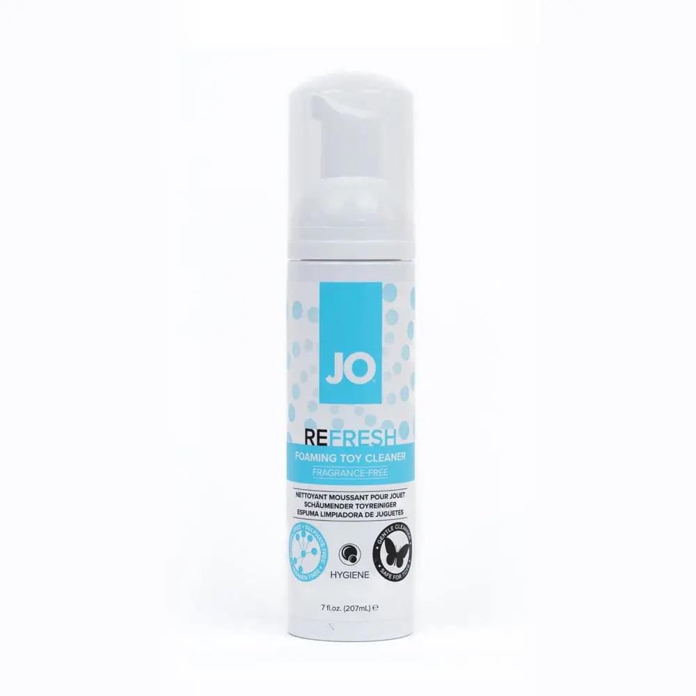 JO Refresh Foaming Toy Cleaner - 207 mL - Foaming Toy Cleaner - 207 ml Bottle JO Discreet Intimate Essentials.
