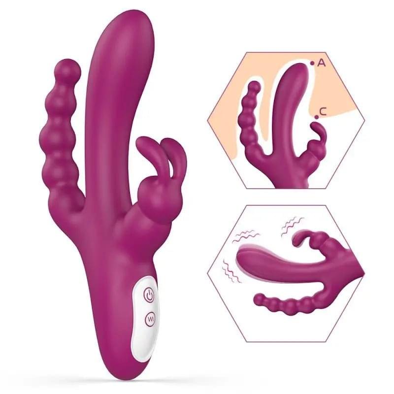 Joker Triple Ecstasy Vibrator S-Hande Discreet Intimate Essentials.