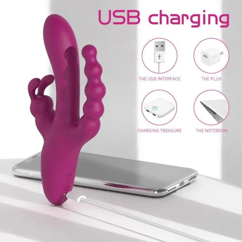 Joker Triple Ecstasy Vibrator S-Hande Discreet Intimate Essentials.