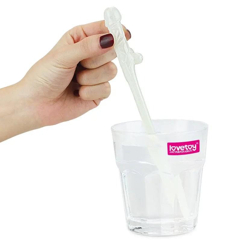 Jokes & Parties Glow In The Dark Willy Straws - Glow in Dark Dicky Straws - Set of 9 Lovetoy Discreet Intimate Essentials.
