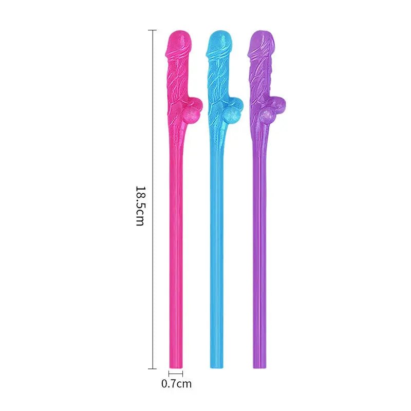 Shop affordable quality Jokes & Parties Original Willy Straws - Dicky Straws - Set of 9 - Discreet Intimate Essentials - NOVELTIES - Lovetoy