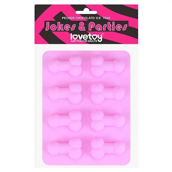 Jokes & Parties Pecker Chocolate/Ice Tray - Silicone Tray - Makes 8 Dickies Lovetoy Discreet Intimate Essentials.