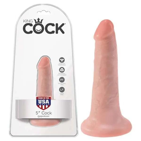 King Cock 5'' Cock -  12.7 cm (5'') Dong Pipedream Discreet Intimate Essentials.