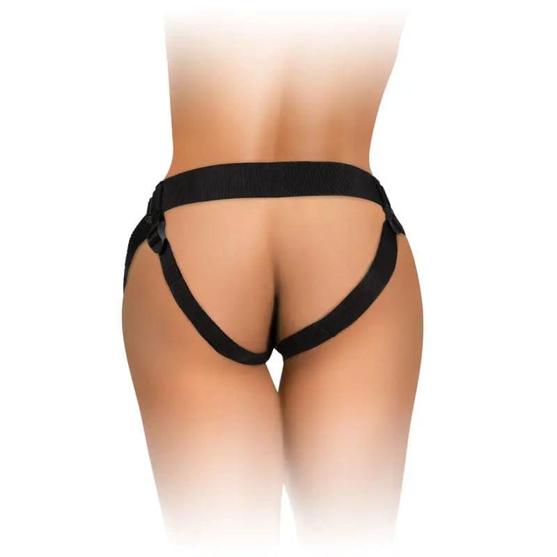 King Cock Elite Beginner's Body Dock Strap-On Harness - Black Adjustable Strap-On Harness (No probe included) Pipedream Discreet Intimate Essentials.