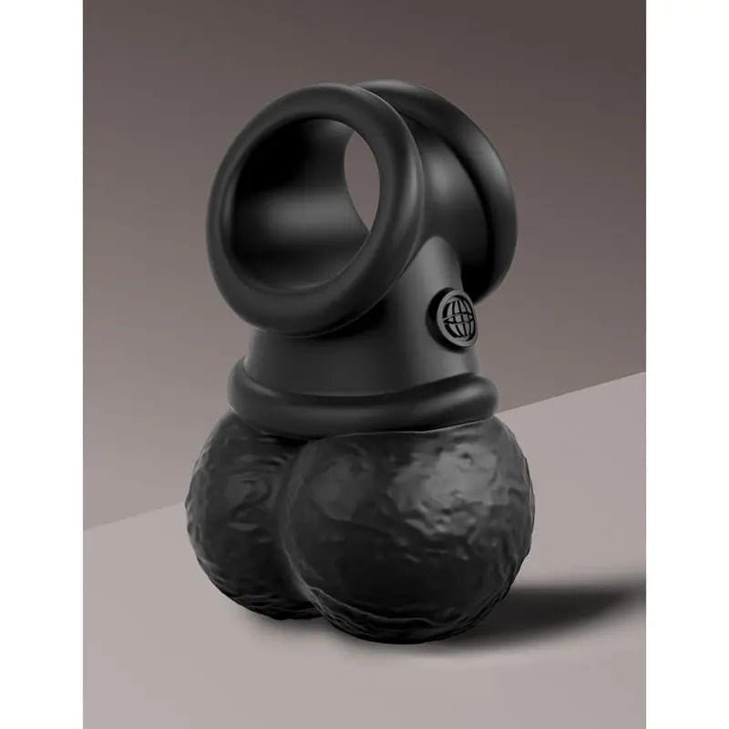 King Cock Elite The Crown Jewels Vibrating Silicone Balls -  USB Rechargeable Vibrating Cock Ring Pipedream Discreet Intimate Essentials.