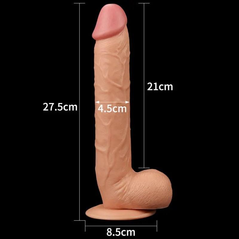 King Size 10'' Realistic Dildo -  25 cm Dong Lovetoy Discreet Intimate Essentials.