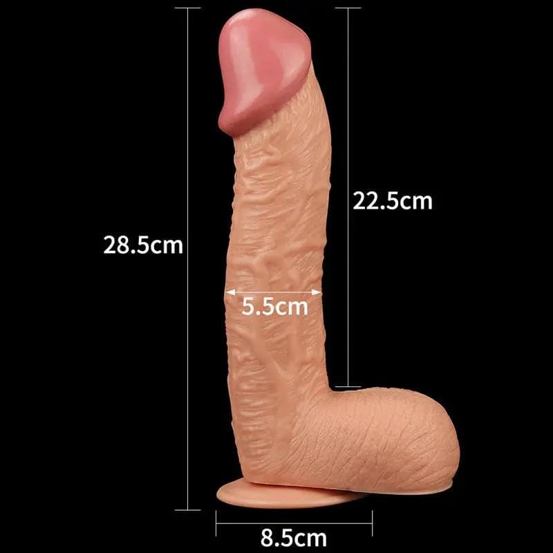 King Size 10.5'' Realistic Dildo -  26.7 cm Dong Lovetoy Discreet Intimate Essentials.