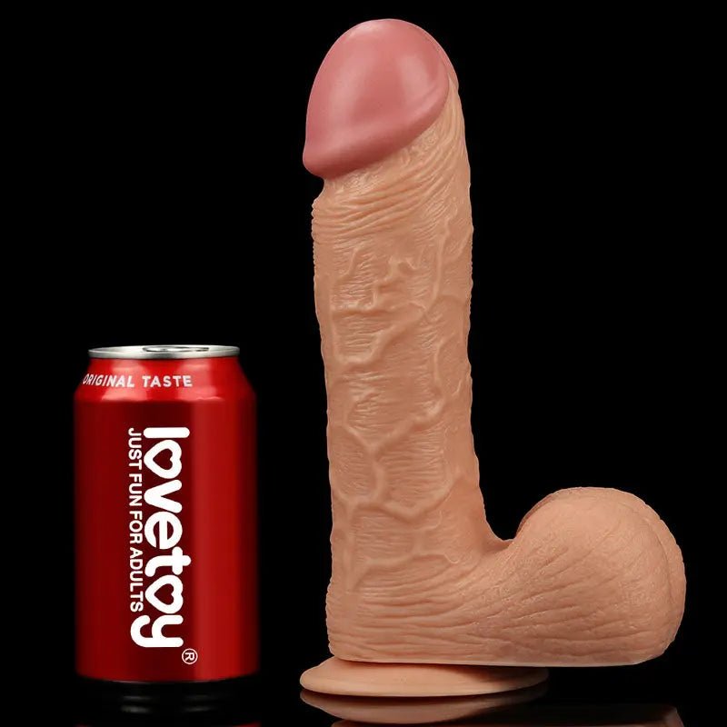 Shop affordable quality King Size 9'' Realistic Dildo - 23 cm Dong - Discreet Intimate Essentials - DONGS - Lovetoy