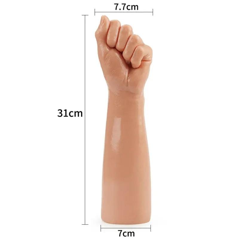 King Sized 12'' Realistic Bitch Fist -  30.5 cm Fist Dildo Lovetoy Discreet Intimate Essentials.