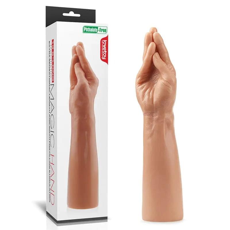 King Sized 13.5'' Realistic Magic Hand -  36 cm Hand Dildo Lovetoy Discreet Intimate Essentials.