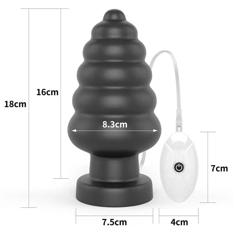 King Sized 7'' Vibrating Anal Cracker -  17.8 cm XL Vibrating Butt Plug Lovetoy Discreet Intimate Essentials.