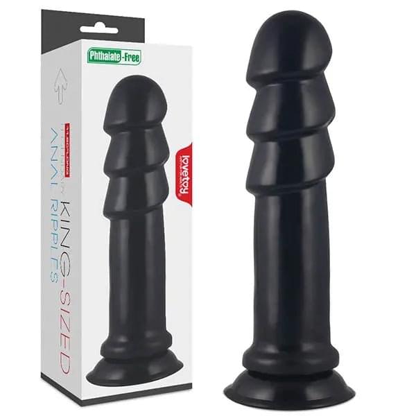 King Sized Anal Ripples -  28.5 cm (11.5'') Mega Anal Plug Lovetoy Discreet Intimate Essentials.