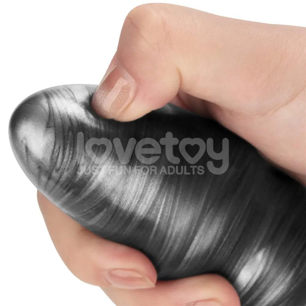King Sized Vibrating Vibrax Slider - Grey 32.3 cm (12.5'') USB Rechargeable Vibrating Dildo Lovetoy Discreet Intimate Essentials.