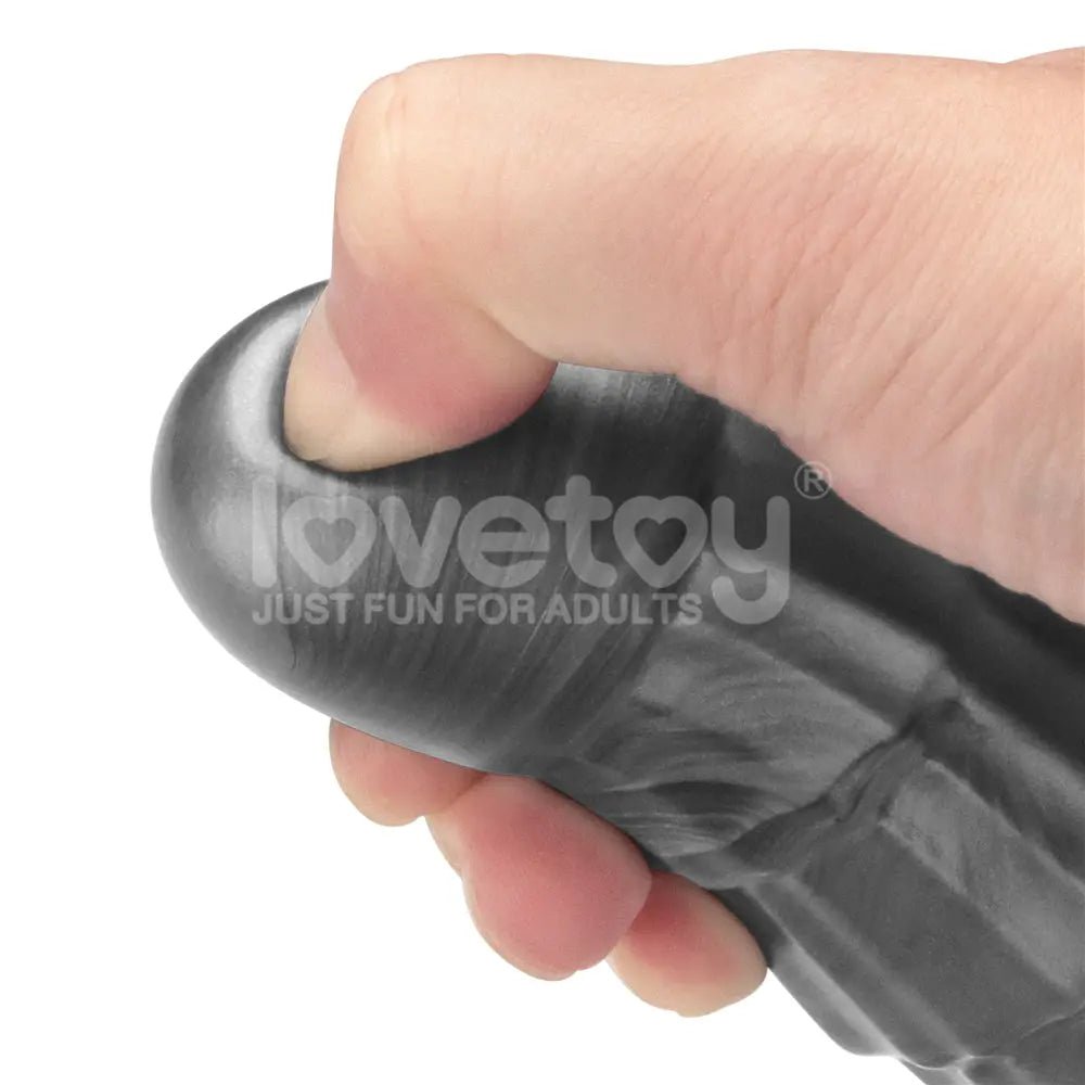 Shop affordable quality King Sized Vibrating Vibrax Slider - Grey 36.8 cm (14.5'') USB Rechargeable Vibrating Dildo - Discreet Intimate Essentials - DONGS - Lovetoy
