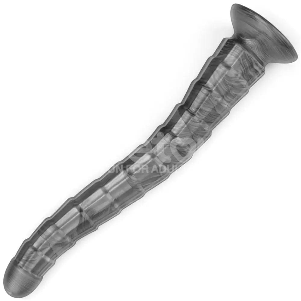King Sized Vibrating Vibrax Slider - Grey 36.8 cm (14.5'') USB Rechargeable Vibrating Dildo Lovetoy Discreet Intimate Essentials.