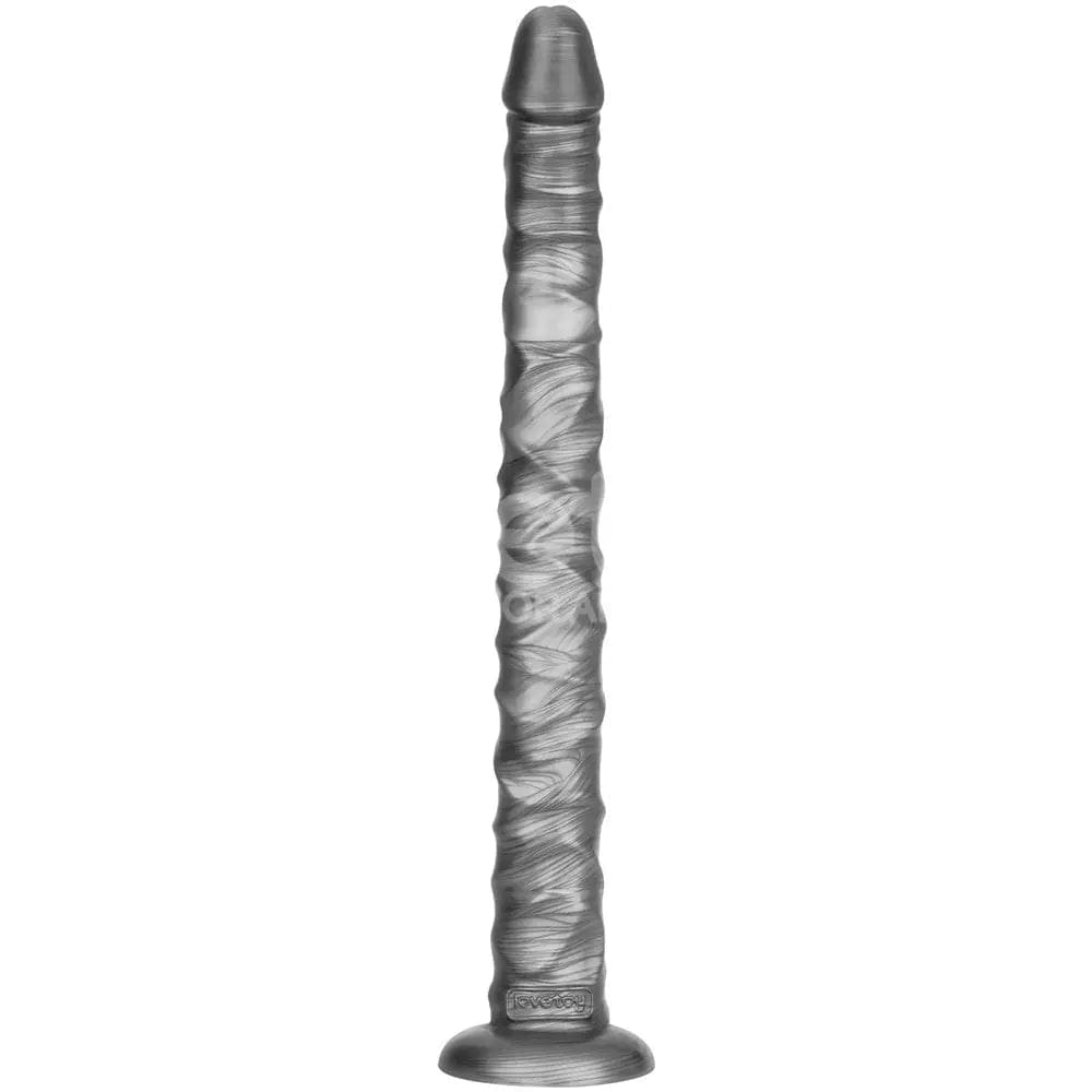 King Sized Vibrating Vibrax Slider - Grey 40.8 cm (16'') USB Rechargeable Vibrating Dildo Lovetoy Discreet Intimate Essentials.
