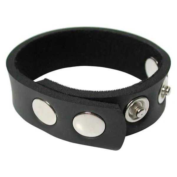 KinkLab 5-Snap Neoprene Cock Ring -  Adjustable Cock Ring Stockroom Discreet Intimate Essentials.