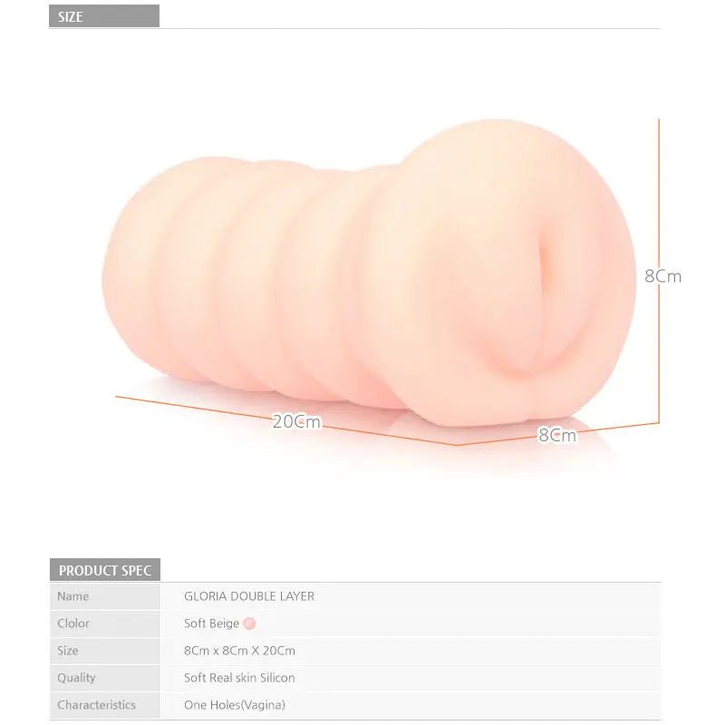 Shop affordable quality Kokos Gloria - Dual Layer Vagina Stroker - Discreet Intimate Essentials - MASTURBATORS - Kokos